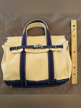 NEW viral Boatkin Sunwin Madaket Small Mini Classic Tote Bag (Blue Color)